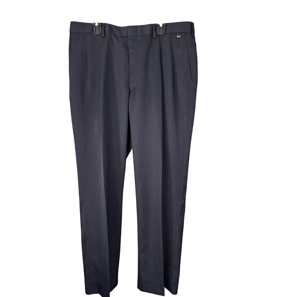 V05 Navy Pinestriped dress pants Men's size 34 x 30